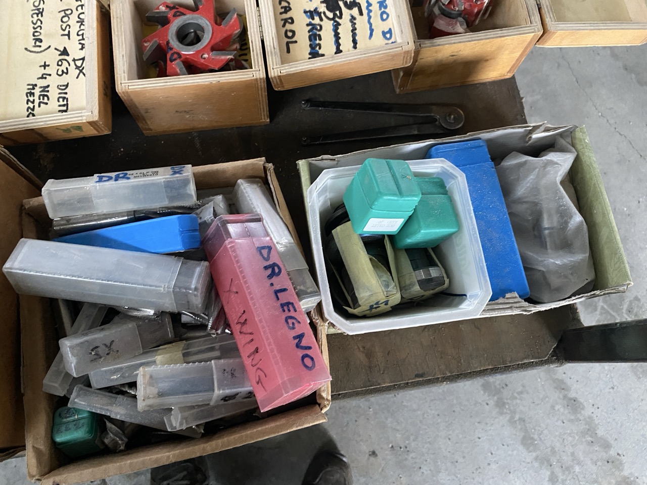 Usato Gruppi di frese per Tenonatrici Stondandi doppie Bacci o Balestrini