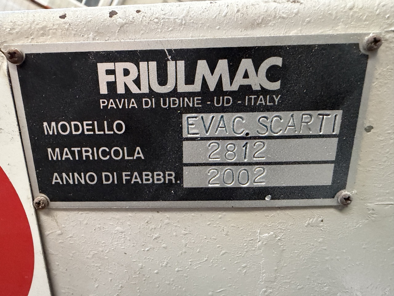 Usato 2002 Friulmac DUALFEED Troncatore - Caricatore per Scorniciatrice idraulico, automatico, con regolazione misure elettronica.