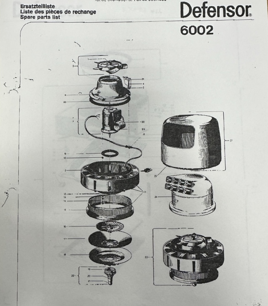 Usato Defensor 6002 Umidificatore fino a 1.200 mc