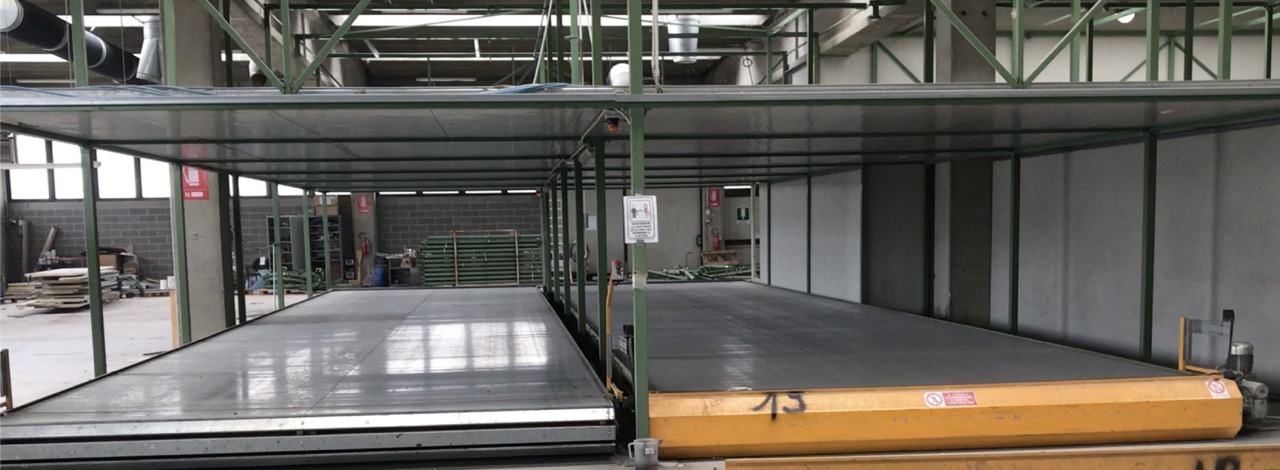 Usato Nastri a tapparella per asciugatura prodotti verniciati