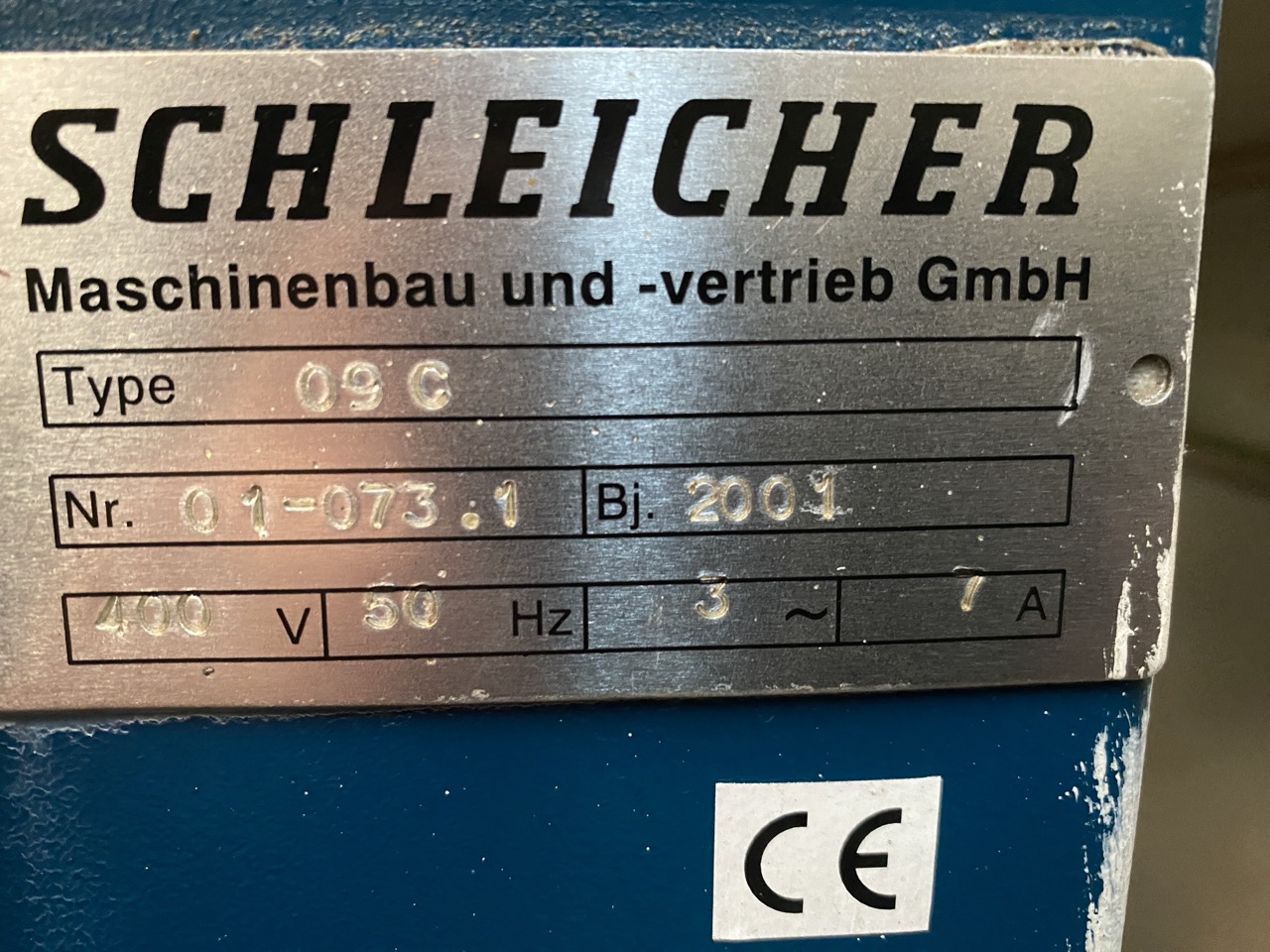 Usato Schleicher troncatrice 90° a 2 lame, marchiata CE