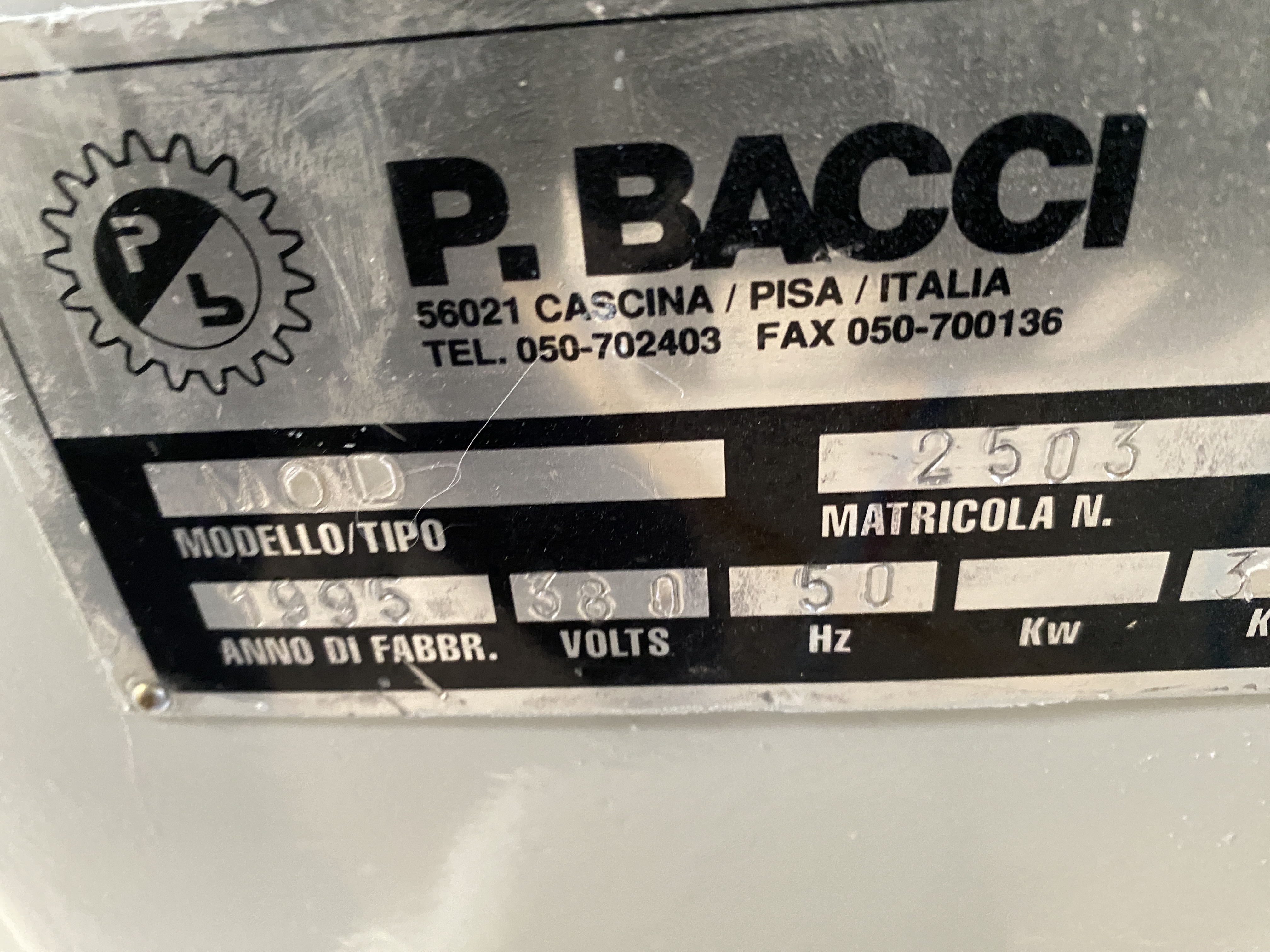 Usato 1995 Bacci MOD Mortasatrice a 2 banchi e 2 punte