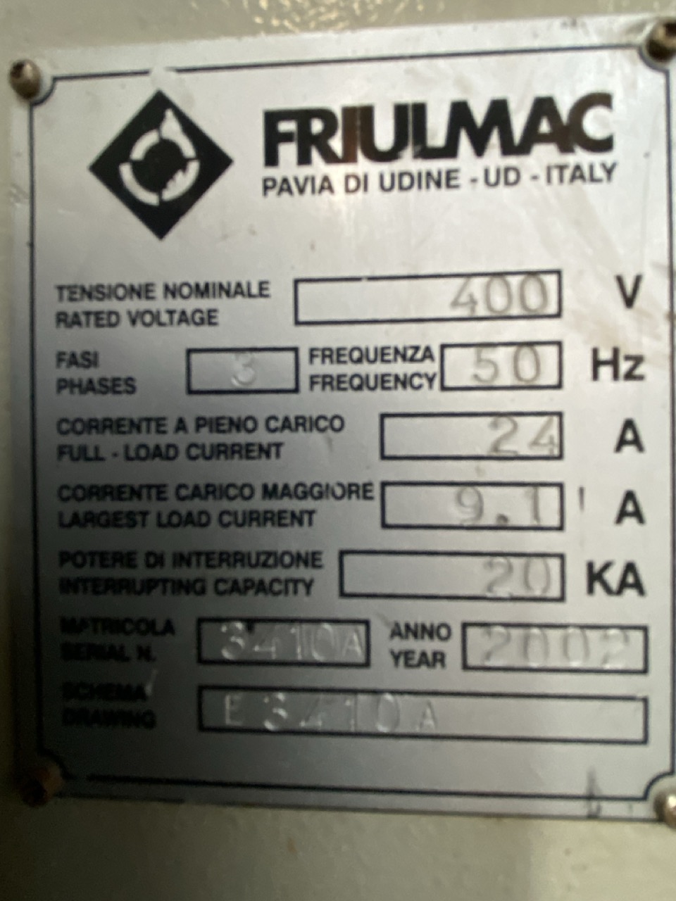 Usato 2002 Friulmac DUALFEED Troncatore - Caricatore per Scorniciatrice