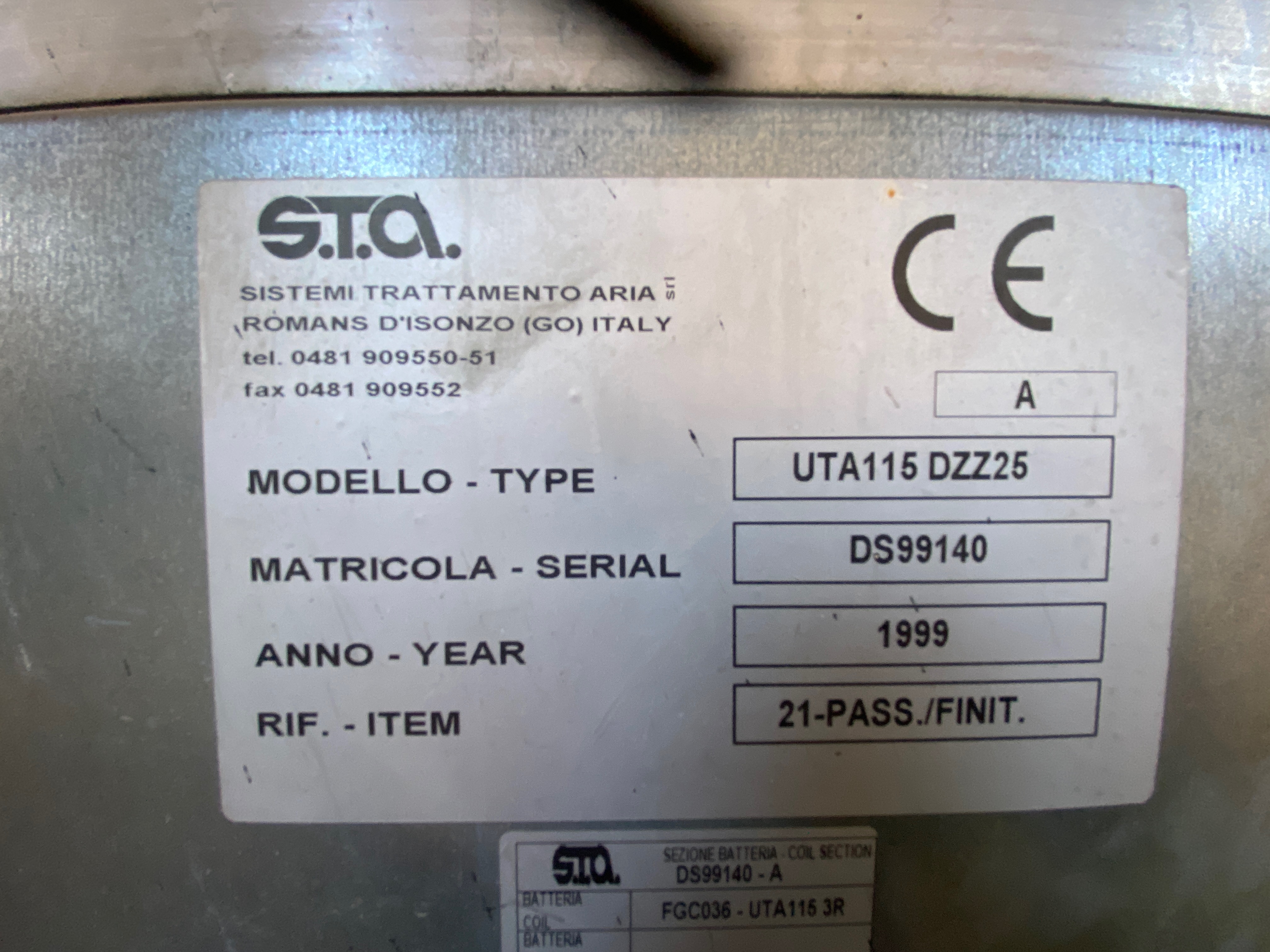 Usato Scambiatori acqua-aria per riscaldamento capannoni e ambienti chiusi