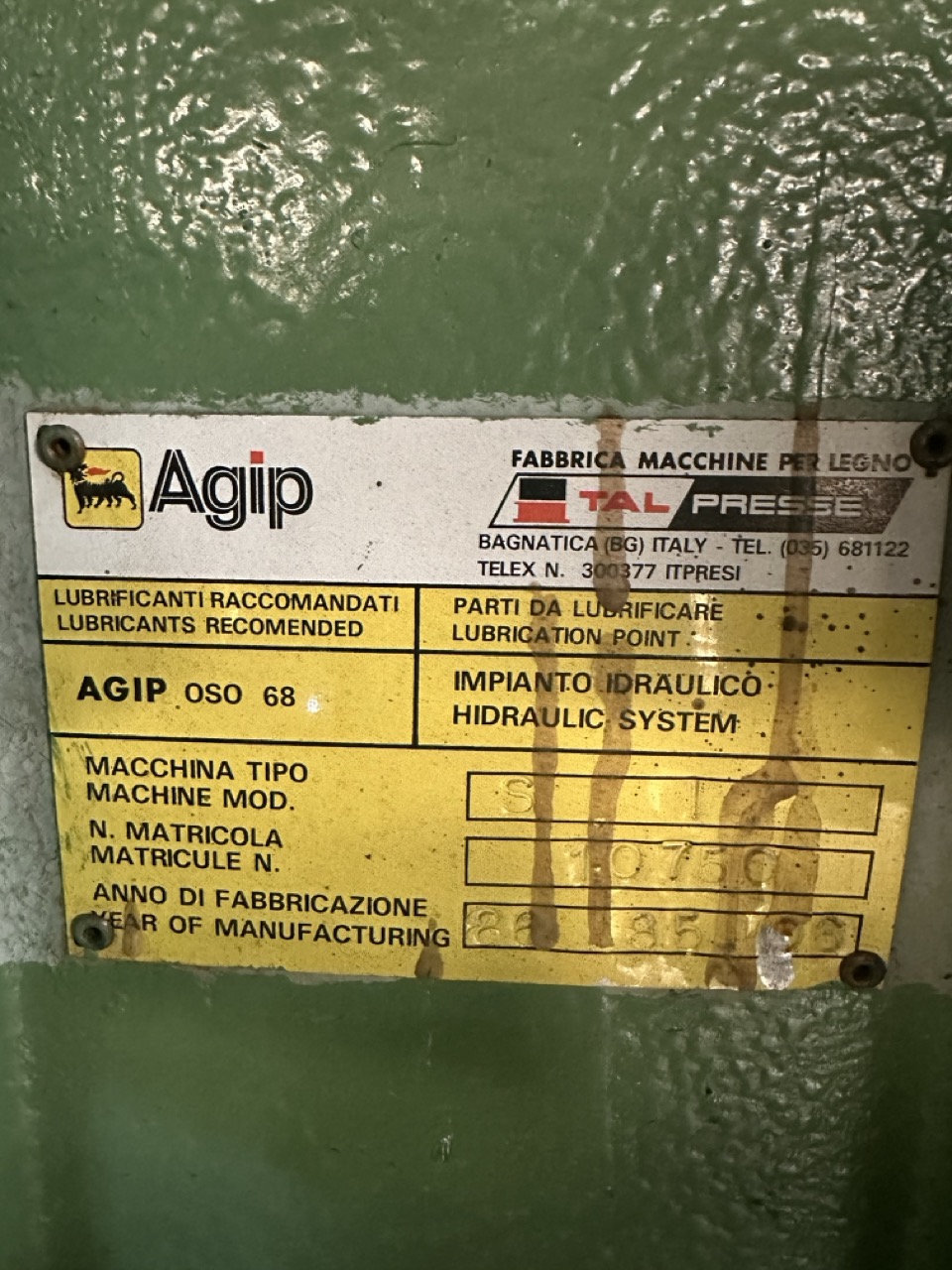 Usato Italpresse Strettoio idraulico per serramenti