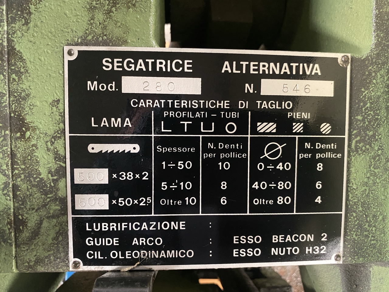 Usato Fabris 280 Seghetto alternativo per metalli