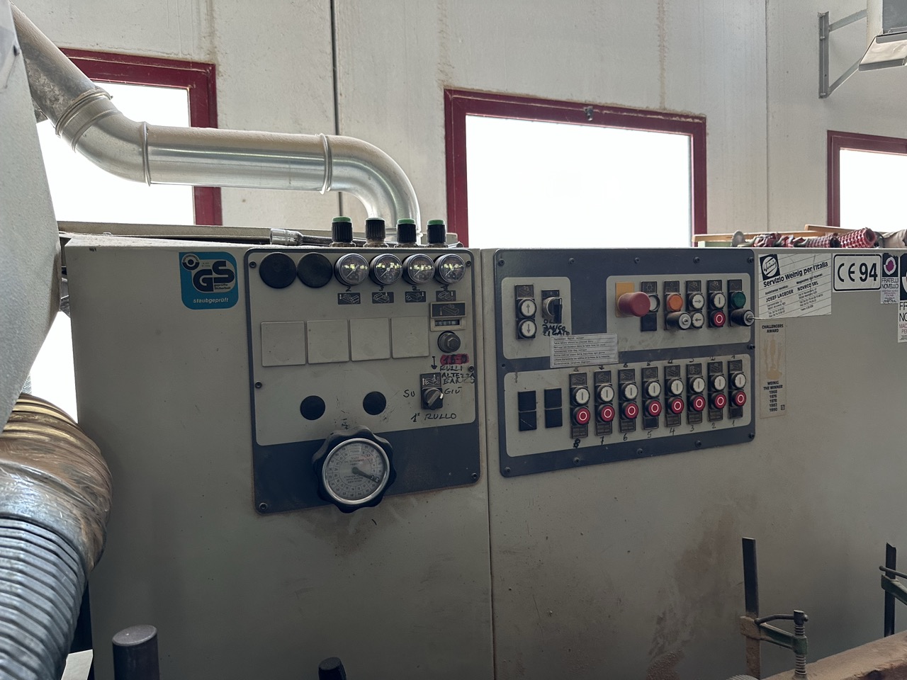 Usato Impianto completo 1994 Weinig U23 + Friulmac FN3 + giostra convogliatrice + nastro di ritorno + accessori