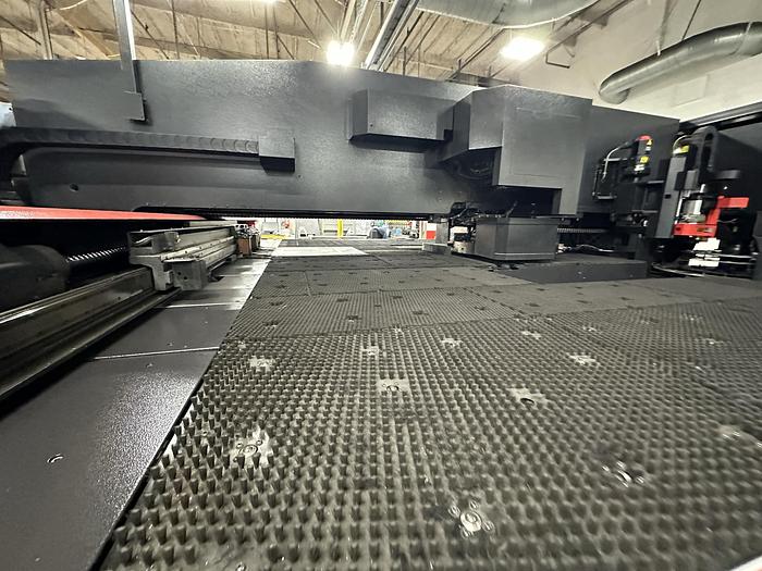 Used 2013  Amada  Acies 2515T Punch/CO2 LASER WITH TOOL LOADER, TOOLING, SPINDLE