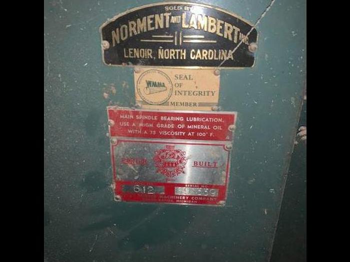 Used PORTER 612 OVERHEAD PIN ROUTER