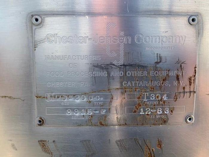 Used Chester Jensen 200 Gallon Stainless Steel Conical Bottom Kettle M70N200