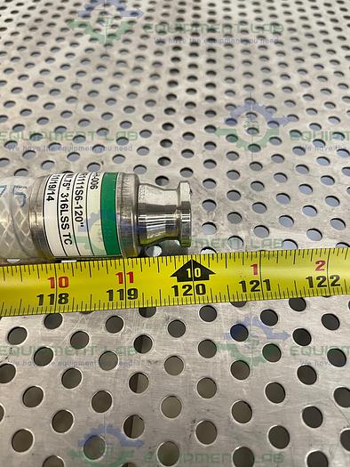 Used Sani Tech  STHT-WR-0750 120" Silicone Hose w/ 3/4" Sanitary Fitting