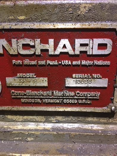 Used BLANCHARD MODEL 22-42 VERTICAL ROTARY SURFACE GRINDER