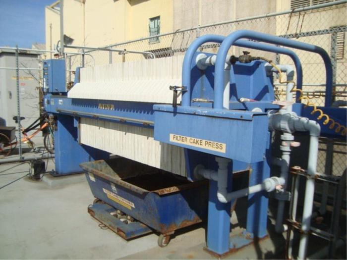 Used 30 CU. FT. US FILTER INDUSTRIAL WATER SYSTEMS FILTER PRESS - 1000 mm - CGR (#9936)