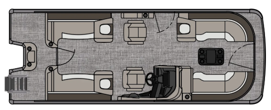 2027 Avalon Catalina 23' Quad Lounge Triple-Toon