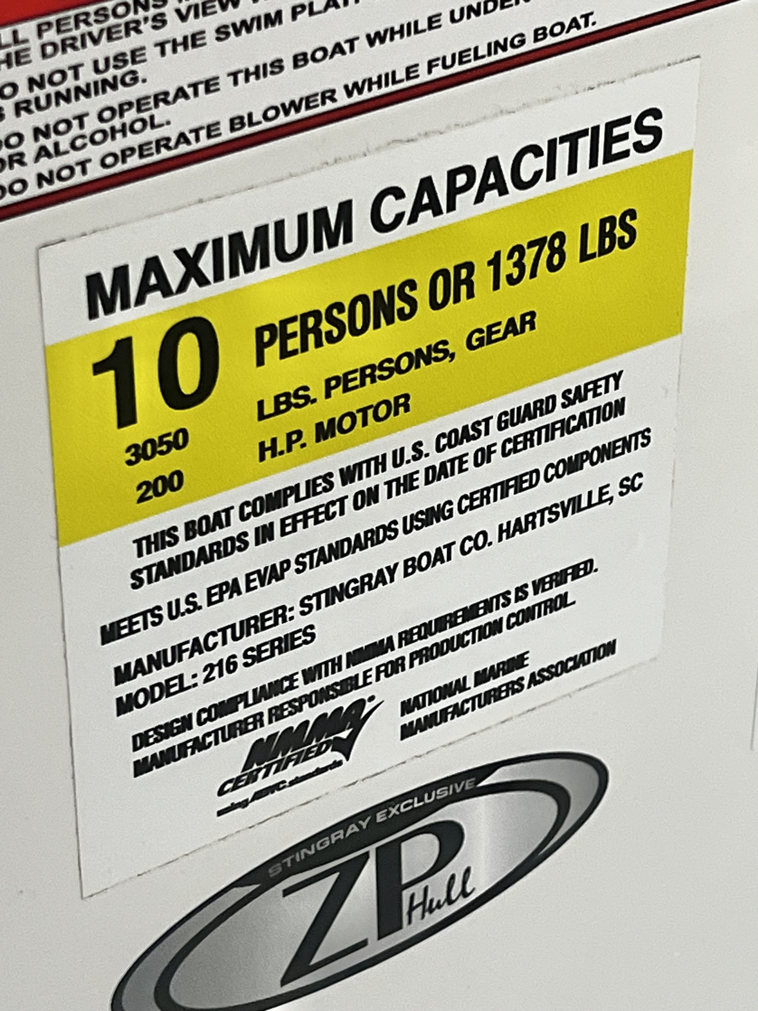 2026 Stingray 216CC (Center Console) - IN STOCK - $78,443