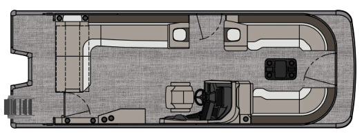 2027 Avalon Catalina 25' Cruise Rear Bench Triple-Toon