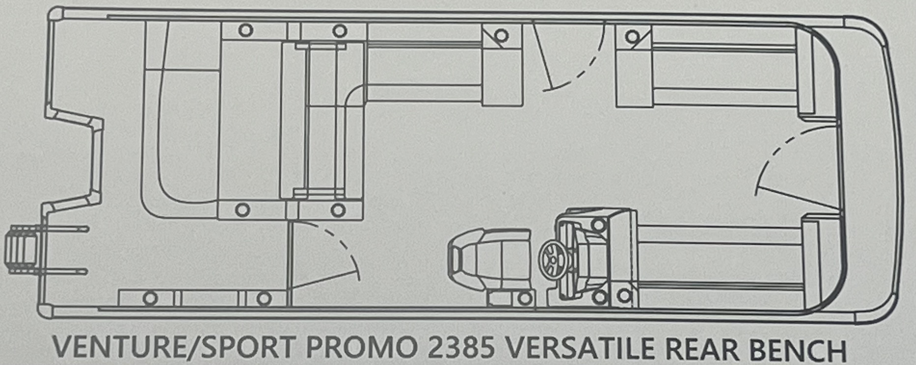 2027 Avalon Venture 85 PROMO 23' Versatile Rear Bench