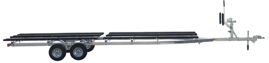 Yacht Club Galvanized Tandem Axle Triple-Toon Trailer w/ Brakes