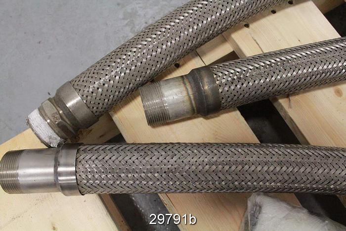 Unused Lot Of Stainless Steel Braided Hoses #29791