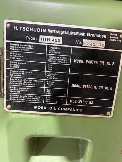 Used Tschudin  HTG 400 Cylindrical Grinder