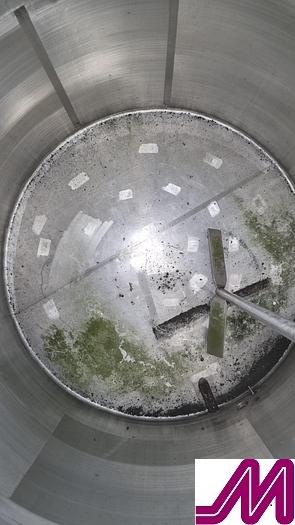 Used 10,000 Litre Stainless Steel Insulated Jacked and Pressed Steel Clad Tank with Top Mounted Agitator