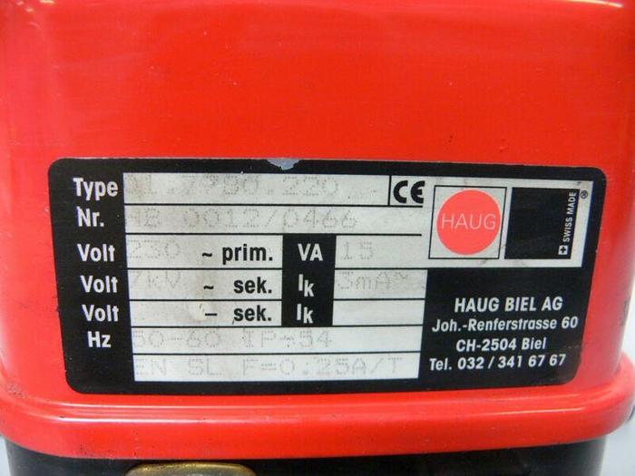 Used Haug 01.7780.220 Charge Eliminator Static S Line