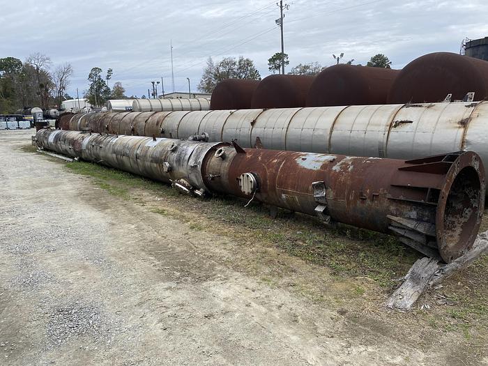 Used Used ACME Industrial Piping 316L stainless steel Packed distillation column