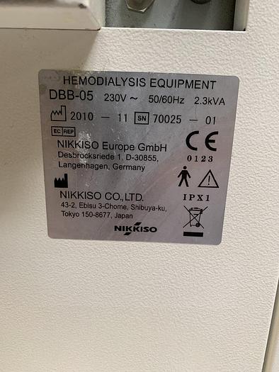 Gebraucht Nikisso DBB-05 Dialysegerät 319032 h