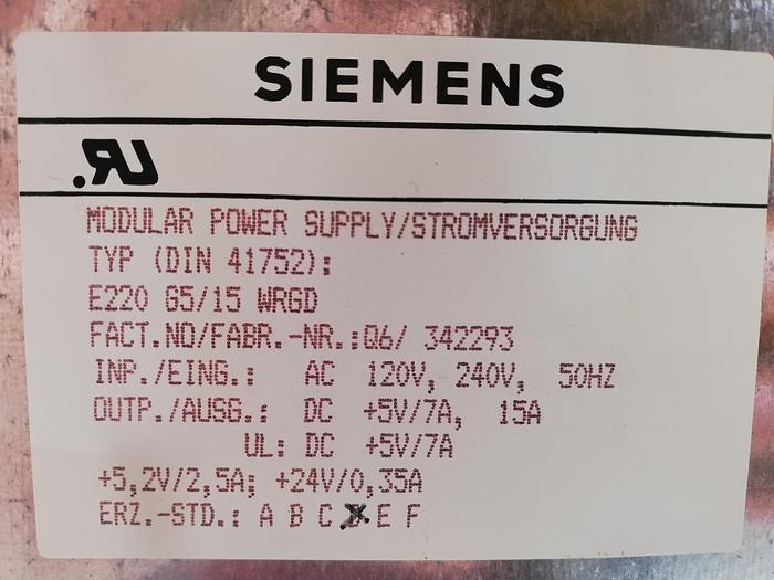 Used Siemens Simatic S5 6ES5951-7LB13 Alimentation