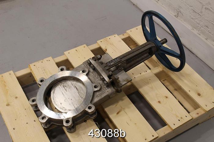 Used Dezurik 8" Hand Operated Knife Gate Valve #43088