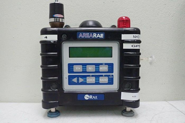 Used RAE AreaRAE Multiple Gas Detector Monitor with Accessories Kit & Case
