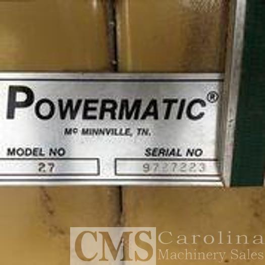 Used Powermatic Model 27 Shaper with Maggi Feed