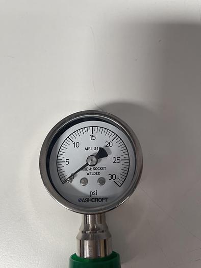 Ashcroft 20-1032-S-75L-30# 2" Sanitary Gauge 0-30 PSI