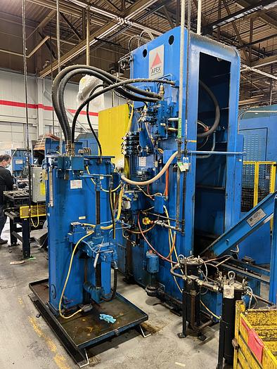 Used APEX 10 TON 30 INCH DUAL STATION TABLE UP VERTICAL BROACHING MACHINE