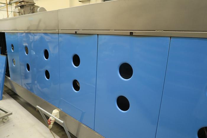 Used Steel Belt Tunnel Oven 1.1m wide x 24m baking