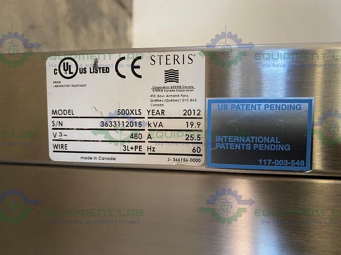 Used 2012 Steris Reliance 500XLS Laboratory Glassware Washer Large Capacity Autoclave