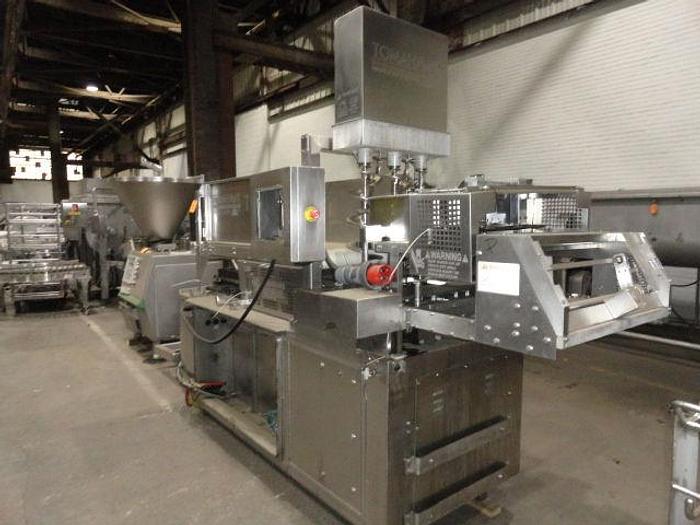 Used TOMAHAWK HIGH SPEED FORMING MACHINE WITH PAPER FEED AND SOFT FEED FILL SYSTEM TM-26
