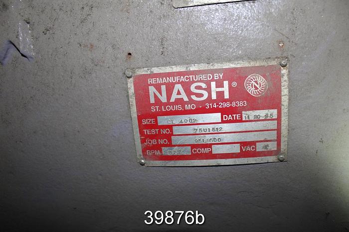 Used Nash CL-4002 Vacuum Pump #39876