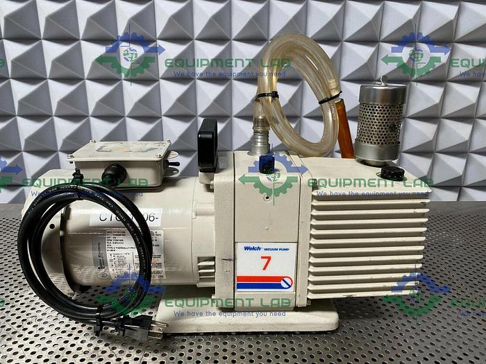 Used Welch  7 8920A DirecTorr Direct Drive Rotary Vane Mechanical Vacuum Pump 115/230V
