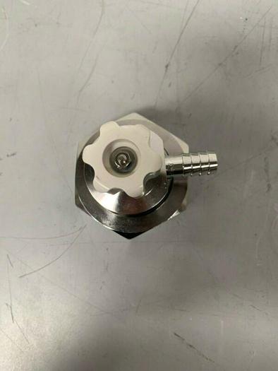 Used Stainless Steel Sample Valve w/ 1/2" to 3" Threaded Fitting