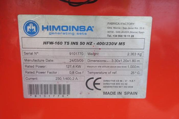 Used 2009 Himoinsa - 160 KVA