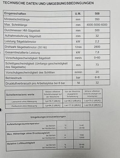 Gebraucht Doppelgehrungssäge Emmegi Twin Electra Sun TU 5