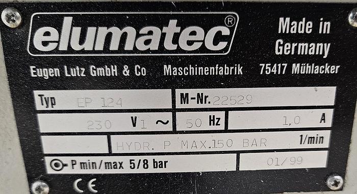 Gebraucht Eckverbindungspresse Elumatec EP 124