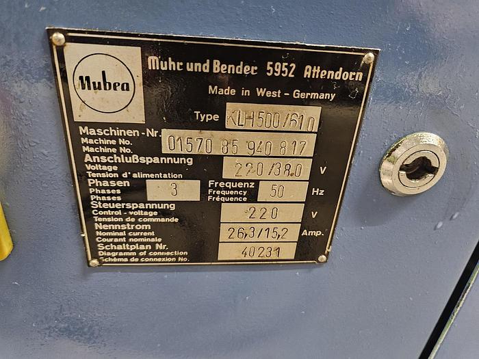 Gebraucht Lochstanze Mubea KLH 500