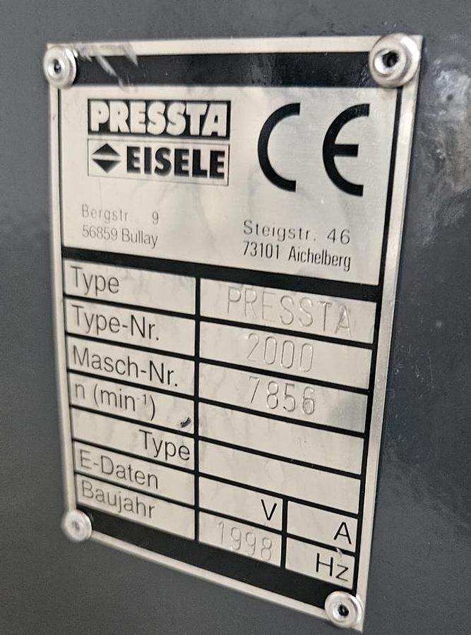 Gebraucht Eckverbindungspresse Pressta Eisele Pressta 2000