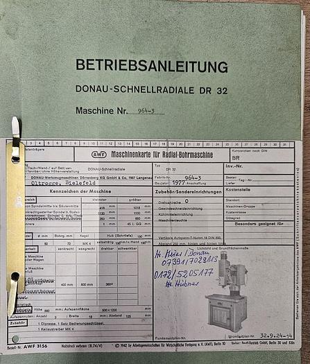 Gebraucht Schnellradialbohrmaschine Donau DR 32