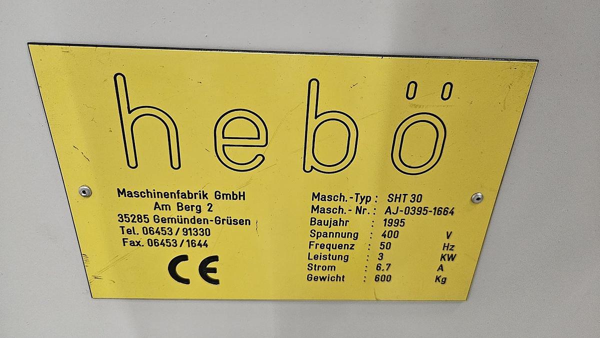 Gebraucht Horizontalbiegemaschine Hebö SHT 30