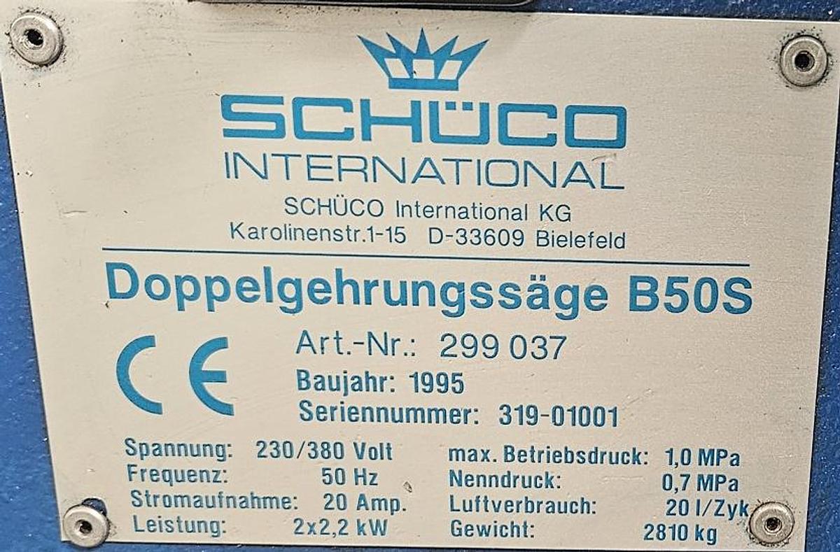Gebraucht Doppelgehrungssäge  Schüco B 50 S