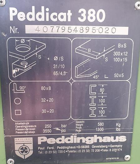 Gebraucht Hydraulische Profilstahlschere Peddinghaus Peddicat 380