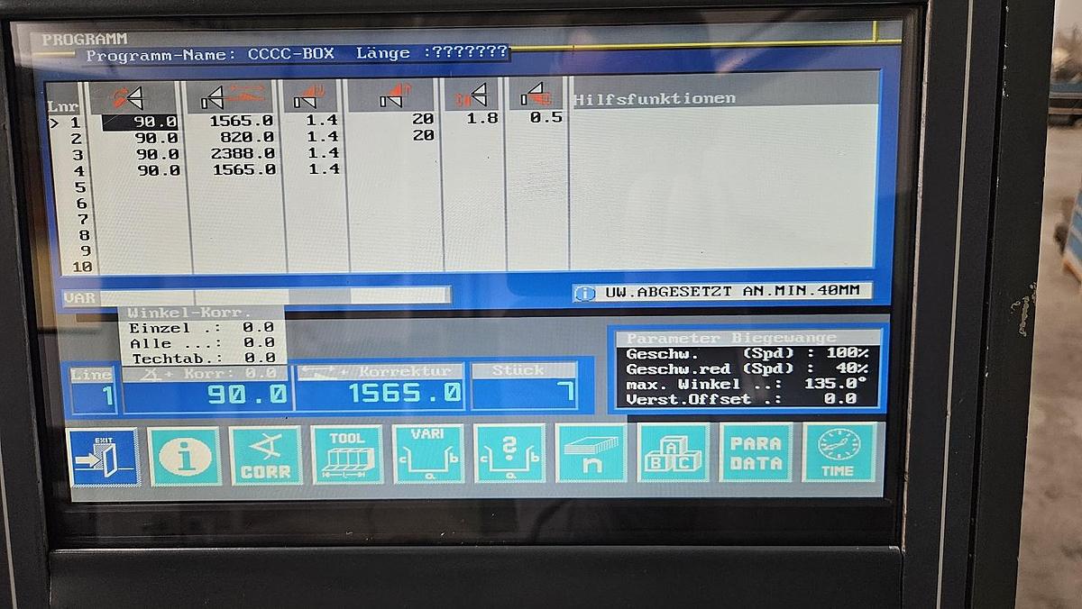 Gebraucht Schwenkbiegemaschine RAS 74.30